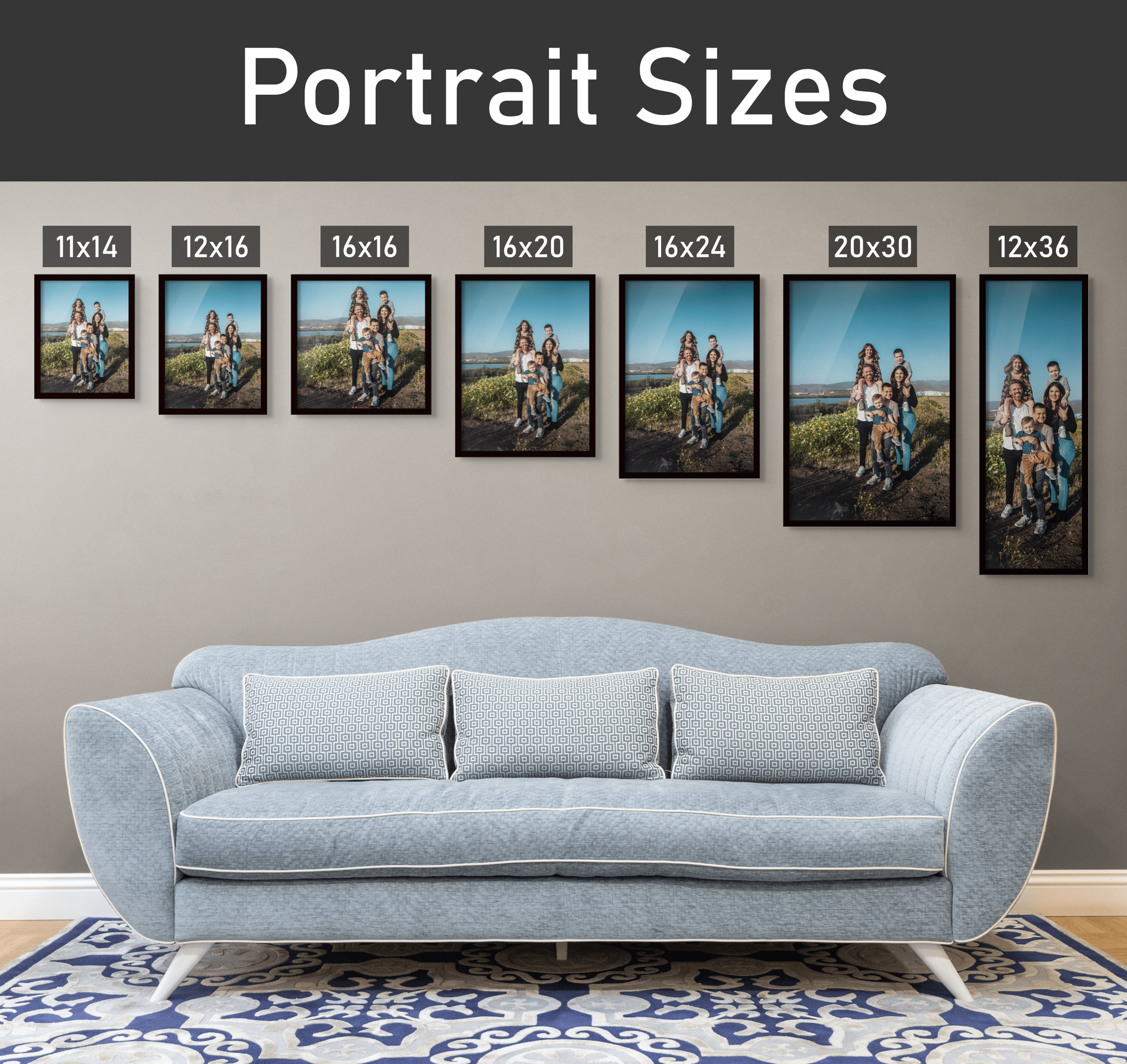 Personalized Framed Wall Prints, Many Sizes, Your Photos On Wall Art